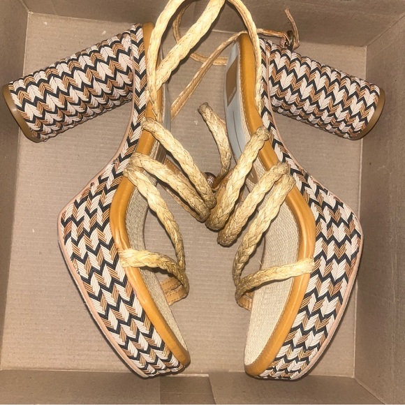 Dolce Vita Multicolor Braided Platform Heels - Picture 2 of 6